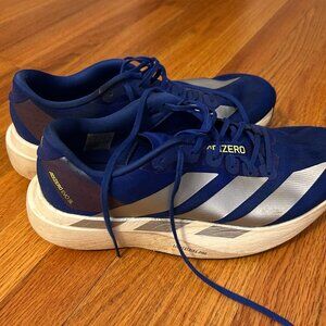 Adidas Adizero EVO SL size 10 lucid blue silver metallic